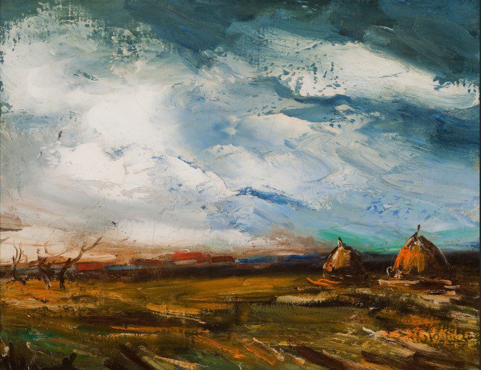 Autumn Landscape with Haystacks