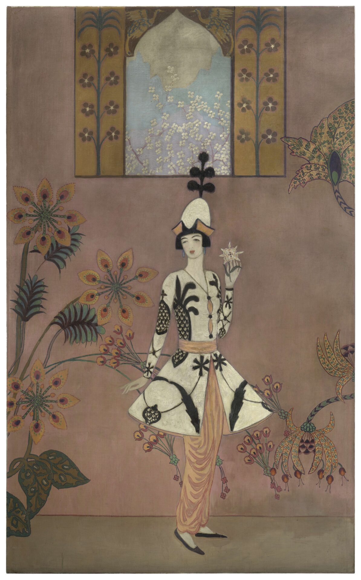Gertrude Vanderbilt Whitney in Bakst Costume with Fleurs du Mal by Howard Gardiner Cushing