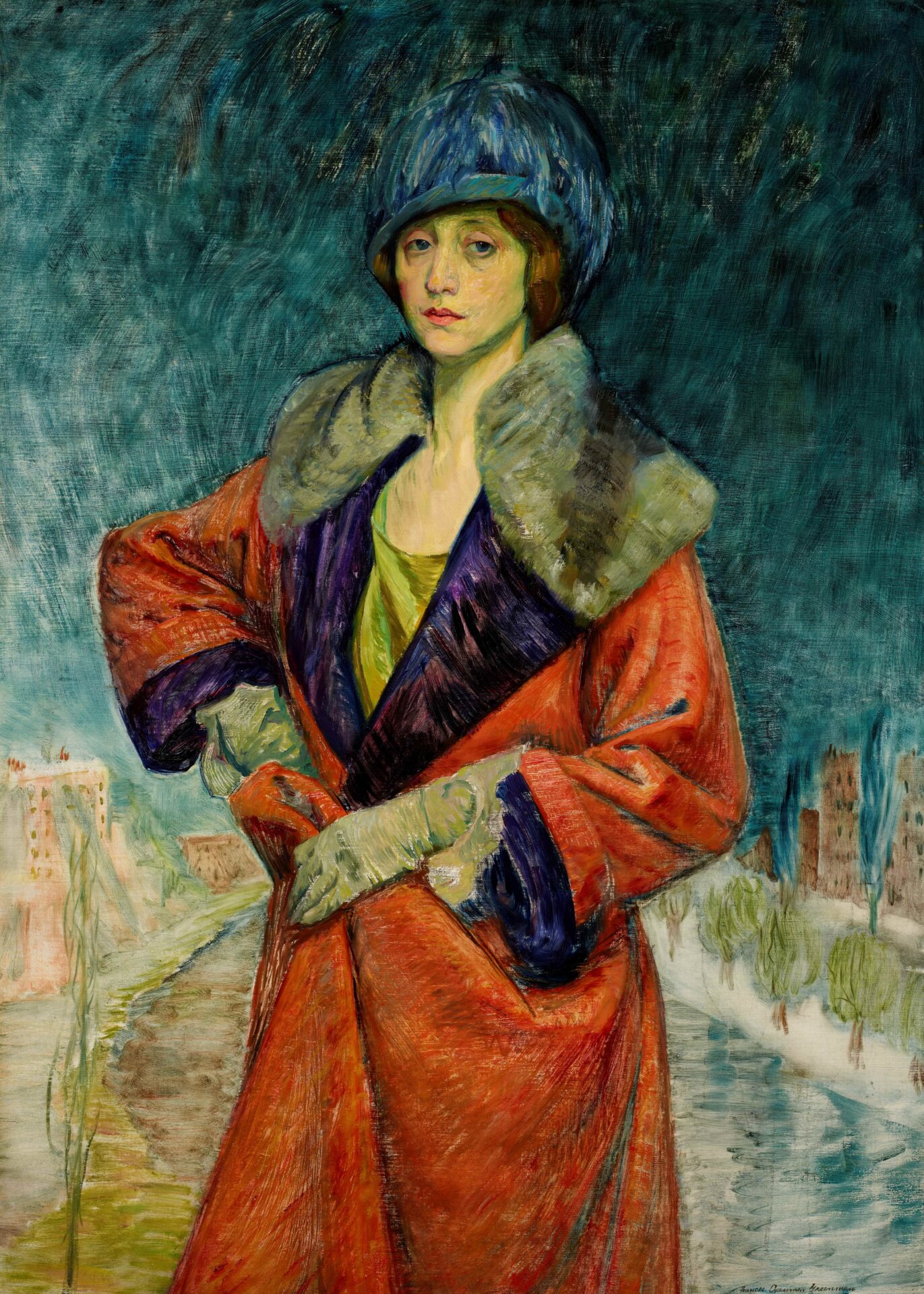 Self Portrait by Frances Cranmer Greenman